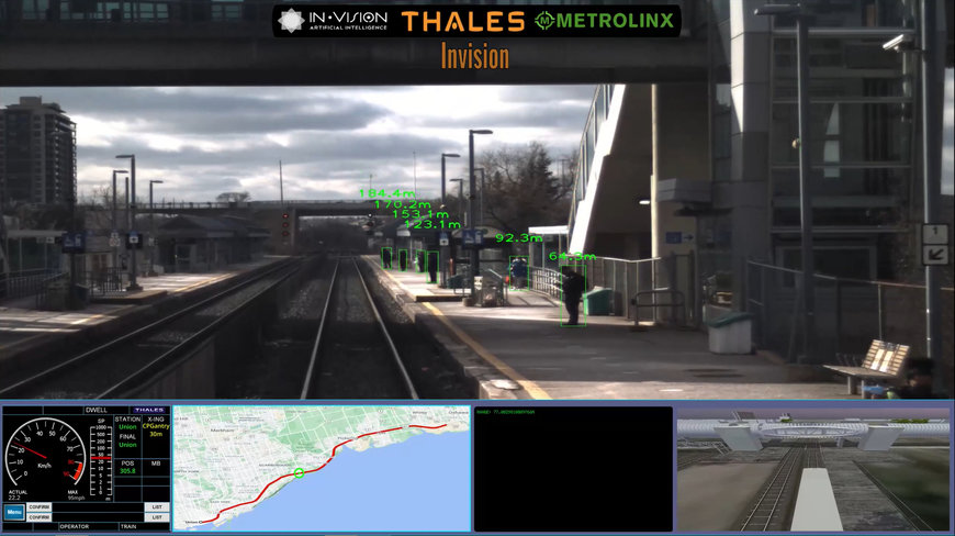 THALES, INVISION AI ET METROLINX FONT PROGRESSER AVEC SUCCÈS LES SYSTÈMES FERROVIAIRES AUTONOMES